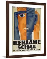 Reklameschau', Poster for the Berlin Advertising Exhibition, 1929-Lucian Bernhard-Framed Giclee Print