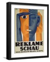 Reklameschau', Poster for the Berlin Advertising Exhibition, 1929-Lucian Bernhard-Framed Giclee Print