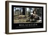 Relajación. Cita Inspiradora Y Póster Motivacional-null-Framed Premium Photographic Print