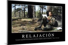 Relajación. Cita Inspiradora Y Póster Motivacional-null-Mounted Photographic Print