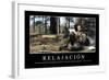 Relajación. Cita Inspiradora Y Póster Motivacional-null-Framed Photographic Print