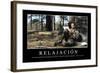 Relajación. Cita Inspiradora Y Póster Motivacional-null-Framed Photographic Print