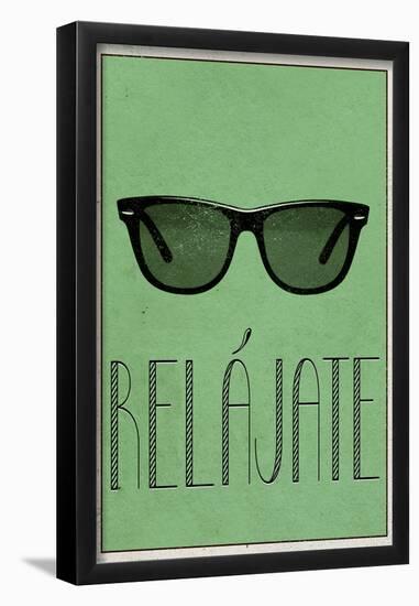 Relajate (Spanish -  Relax)-null-Framed Poster