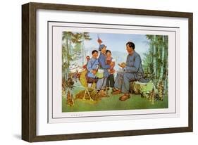 Relationship Between a Teacher and Pupil is as Close as Family-Che Ang-jin-Framed Premium Giclee Print