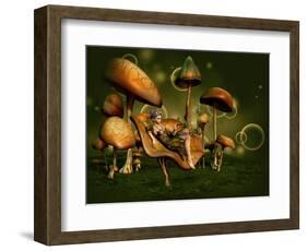 Relax 3D Computer Graphics-Atelier Sommerland-Framed Art Print