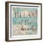 Relax Beach-Jace Grey-Framed Art Print