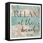 Relax Beach-Jace Grey-Framed Stretched Canvas