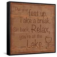 Relax Lake-Lauren Gibbons-Framed Stretched Canvas