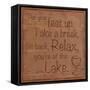 Relax Lake-Lauren Gibbons-Framed Stretched Canvas