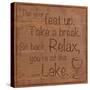 Relax Lake-Lauren Gibbons-Stretched Canvas