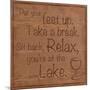 Relax Lake-Lauren Gibbons-Mounted Art Print