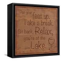 Relax Lake-Lauren Gibbons-Framed Stretched Canvas