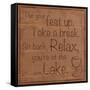 Relax Lake-Lauren Gibbons-Framed Stretched Canvas