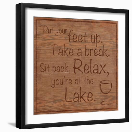 Relax Lake-Lauren Gibbons-Framed Art Print