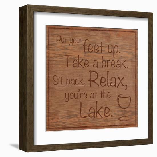 Relax Lake-Lauren Gibbons-Framed Art Print