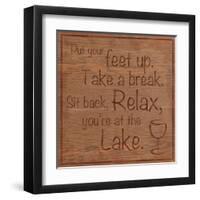 Relax Lake-Lauren Gibbons-Framed Art Print