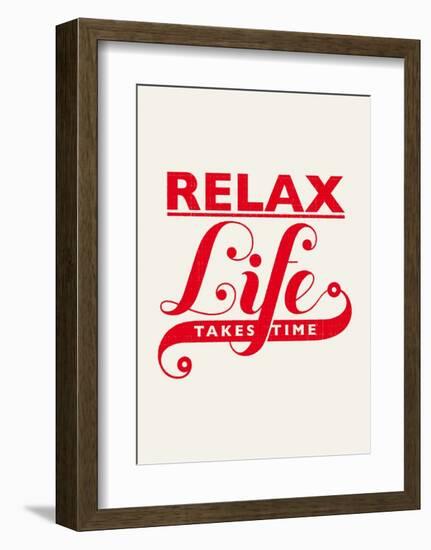 Relax, Life Takes Time-Hannes Beer-Framed Art Print