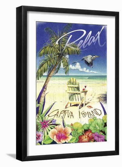 Relax Palm Chair-James and Kathleen Mazzotta-Framed Giclee Print