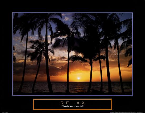 Relax: Palm Trees-Craig Tuttle-Lamina Framed Art Print