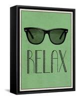 Relax Retro Sunglasses Art Poster Print-null-Framed Stretched Canvas