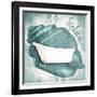 Relax Shell Bath-Jace Grey-Framed Art Print