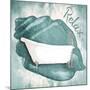 Relax Shell Bath-Jace Grey-Mounted Art Print