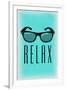 Relax - Sunglasses-Lantern Press-Framed Art Print