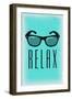 Relax - Sunglasses-Lantern Press-Framed Art Print