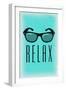 Relax - Sunglasses-Lantern Press-Framed Art Print