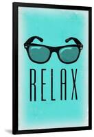 Relax - Sunglasses-Lantern Press-Framed Art Print