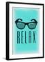 Relax - Sunglasses-Lantern Press-Framed Art Print