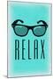 Relax - Sunglasses-Lantern Press-Mounted Art Print