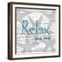Relax Your Mind-Sheldon Lewis-Framed Art Print