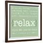 Relax-Anna Quach-Framed Art Print