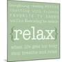 Relax-Anna Quach-Mounted Art Print