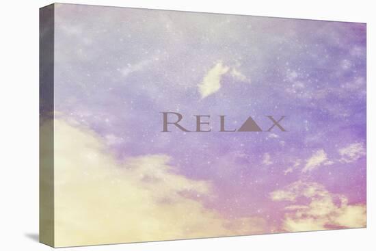 Relax-Vintage Skies-Stretched Canvas