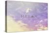 Relax-Vintage Skies-Stretched Canvas