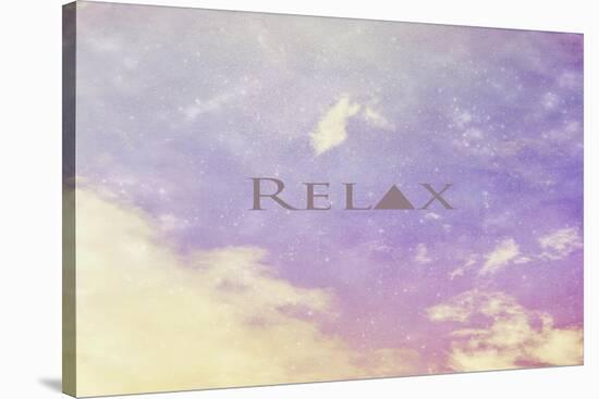 Relax-Vintage Skies-Stretched Canvas
