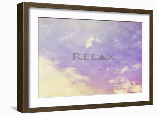 Relax-Vintage Skies-Framed Giclee Print