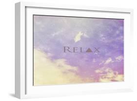 Relax-Vintage Skies-Framed Giclee Print