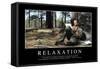 Relaxation: Citation Et Affiche D'Inspiration Et Motivation-null-Framed Stretched Canvas