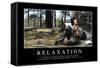 Relaxation: Citation Et Affiche D'Inspiration Et Motivation-null-Framed Stretched Canvas