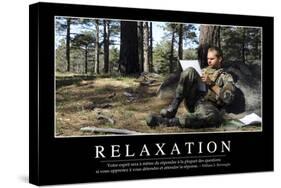 Relaxation: Citation Et Affiche D'Inspiration Et Motivation-null-Stretched Canvas