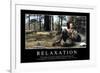 Relaxation: Citation Et Affiche D'Inspiration Et Motivation-null-Framed Photographic Print