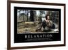 Relaxation: Citation Et Affiche D'Inspiration Et Motivation-null-Framed Photographic Print