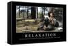 Relaxation: Inspirational Quote and Motivational Poster-null-Framed Stretched Canvas