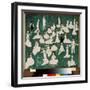 Relaxation. La Haute Societe En Chapeau Haut De Forme. (Relaxing. High Society in Top Hats). Scene-Kazimir Severinovich Malevich-Framed Giclee Print