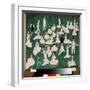 Relaxation. La Haute Societe En Chapeau Haut De Forme. (Relaxing. High Society in Top Hats). Scene-Kazimir Severinovich Malevich-Framed Giclee Print