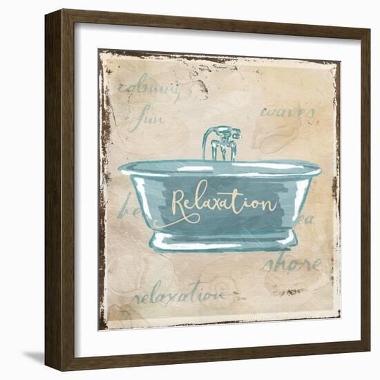 Relaxation Shells-Jace Grey-Framed Art Print