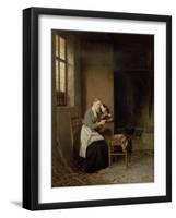 Relaxing After the Day's Work-Hubert Salentin-Framed Giclee Print